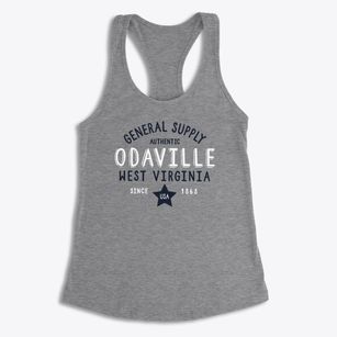 Odaville West Virginia General Supply Women's Racerback Tank