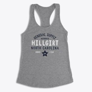 Hillgirt North Carolina General Supply Women's Racerback Tank