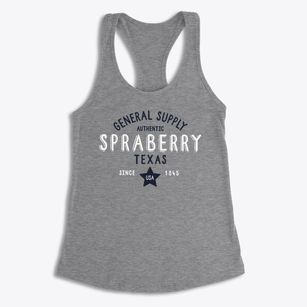 Spraberry Texas General Supply Women's Racerback Tank