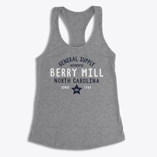 Berry Mill North Carolina General Supply Women's Racerback Tank