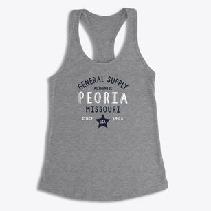 Peoria Missouri General Supply Women's Racerback Tank