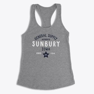 Sunbury Iowa General Supply Women's Racerback Tank