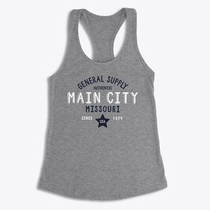 Main City Missouri General Supply Women's Racerback Tank
