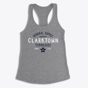 Clarktown Tennessee General Supply Women's Racerback Tank