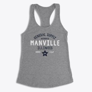 Manville Illinois General Supply Women's Racerback Tank
