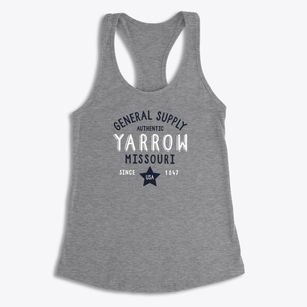 Yarrow Missouri General Supply Women's Racerback Tank