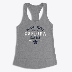 Capioma Kansas General Supply Women's Racerback Tank