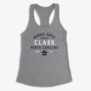 Clark North Carolina General Supply Women's Racerback Tank