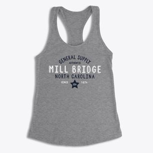 Mill Bridge North Carolina General Supply Women's Racerback Tank