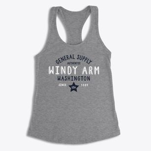 Windy Arm Washington General Supply Women's Racerback Tank