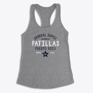 Patillas Puerto Rico General Supply Women's Racerback Tank