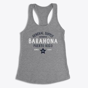 Barahona Puerto Rico General Supply Women's Racerback Tank