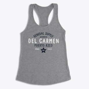 Del Carmen Puerto Rico General Supply Women's Racerback Tank
