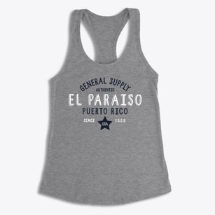 El Paraiso Puerto Rico General Supply Women's Racerback Tank