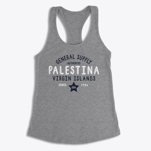 Palestina Virgin Islands General Supply Women's Racerback Tank
