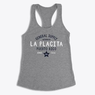 La Placita Puerto Rico General Supply Women's Racerback Tank
