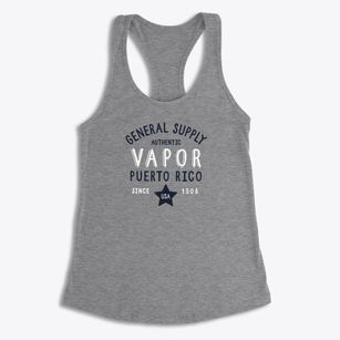 Vapor Puerto Rico General Supply Women's Racerback Tank