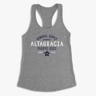 Altagracia Puerto Rico General Supply Women's Racerback Tank
