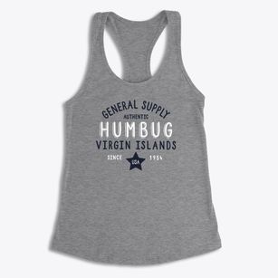 Humbug Virgin Islands General Supply Women's Racerback Tank