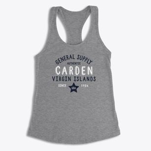 Carden Virgin Islands General Supply Women's Racerback Tank