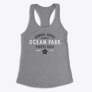 Ocean Park Puerto Rico General Supply Women's Racerback Tank