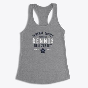 Dennis New Jersey General Supply Women's Racerback Tank
