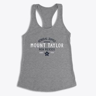 Mount Taylor New Mexico General Supply Women's Racerback Tank