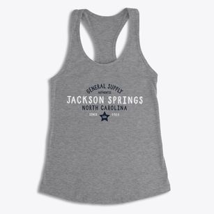 Jackson Springs North Carolina General Supply Women's Racerback Tank