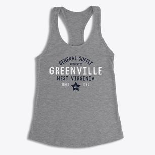 Greenville West Virginia General Supply Women's Racerback Tank