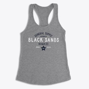 Black Sands Hawaii General Supply Women's Racerback Tank