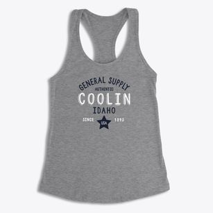Coolin Idaho General Supply Women's Racerback Tank