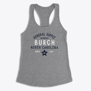 Burch North Carolina General Supply Women's Racerback Tank