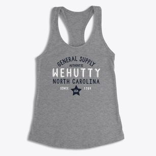 Wehutty North Carolina General Supply Women's Racerback Tank