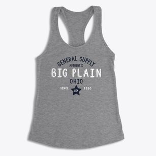 Big Plain Ohio General Supply Women's Racerback Tank