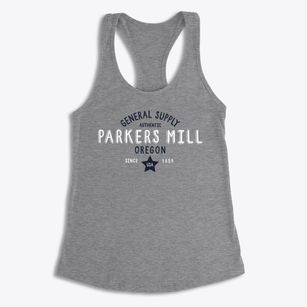 Parkers Mill Oregon General Supply Women's Racerback Tank