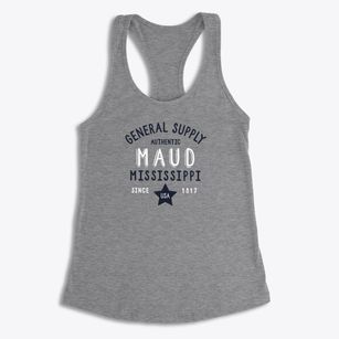 Maud Mississippi General Supply Women's Racerback Tank