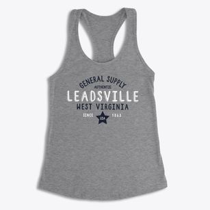 Leadsville West Virginia General Supply Women's Racerback Tank