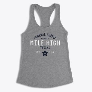 Mile High Texas General Supply Women's Racerback Tank