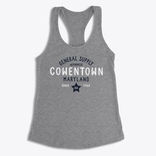 Cowentown Maryland General Supply Women's Racerback Tank