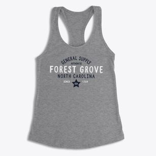Forest Grove North Carolina General Supply Women's Racerback Tank