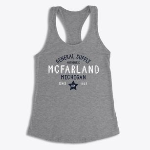 Mcfarland Michigan General Supply Women's Racerback Tank