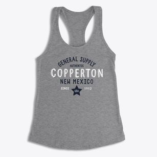 Copperton New Mexico General Supply Women's Racerback Tank