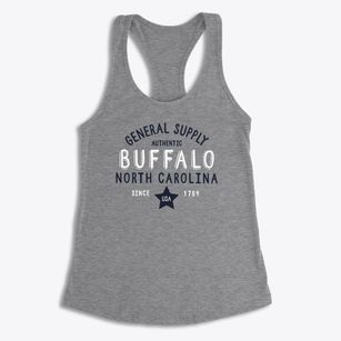 Buffalo North Carolina General Supply Women's Racerback Tank