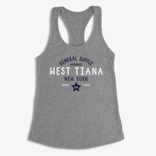 West Tiana New York General Supply Women's Racerback Tank