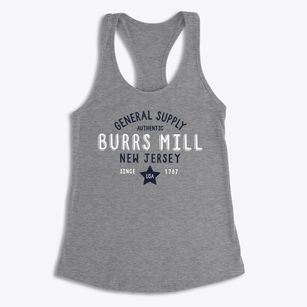 Burrs Mill New Jersey General Supply Women's Racerback Tank