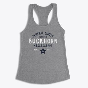 Buckhorn Mississippi General Supply Women's Racerback Tank