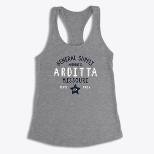 Arditta Missouri General Supply Women's Racerback Tank