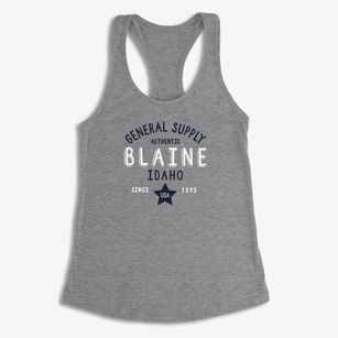 Blaine Idaho General Supply Women's Racerback Tank
