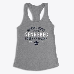 Kennebec North Carolina General Supply Women's Racerback Tank