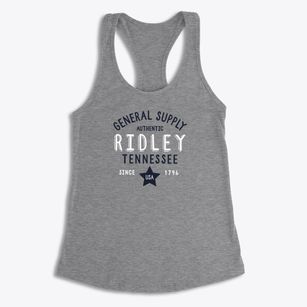 Ridley Tennessee General Supply Women's Racerback Tank